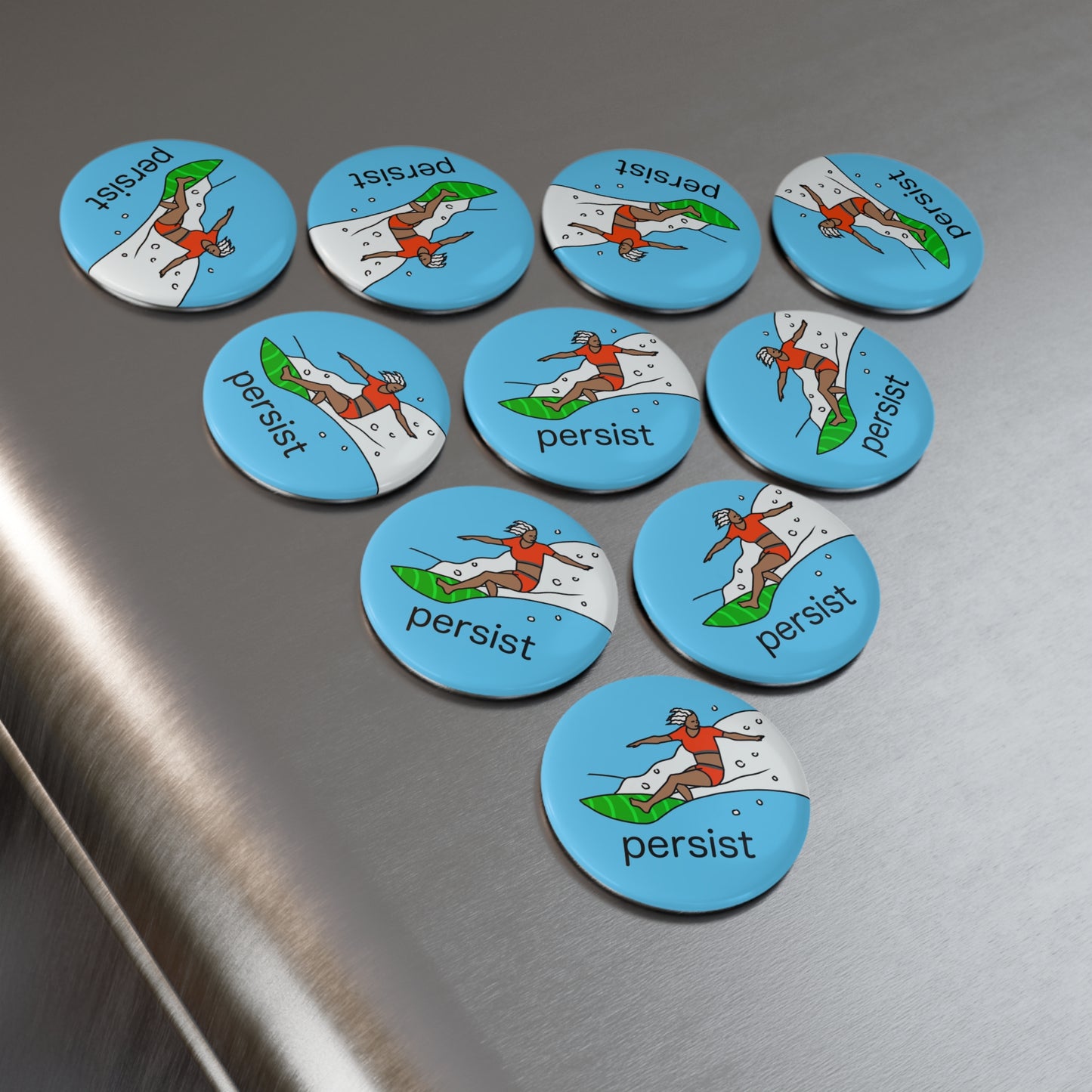Fridge Magnet, Surfer, Persist