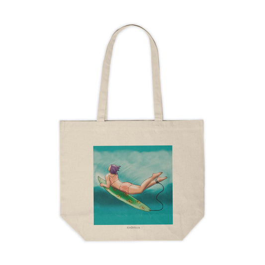 Tote Bag, Striped Suit, Floral Board