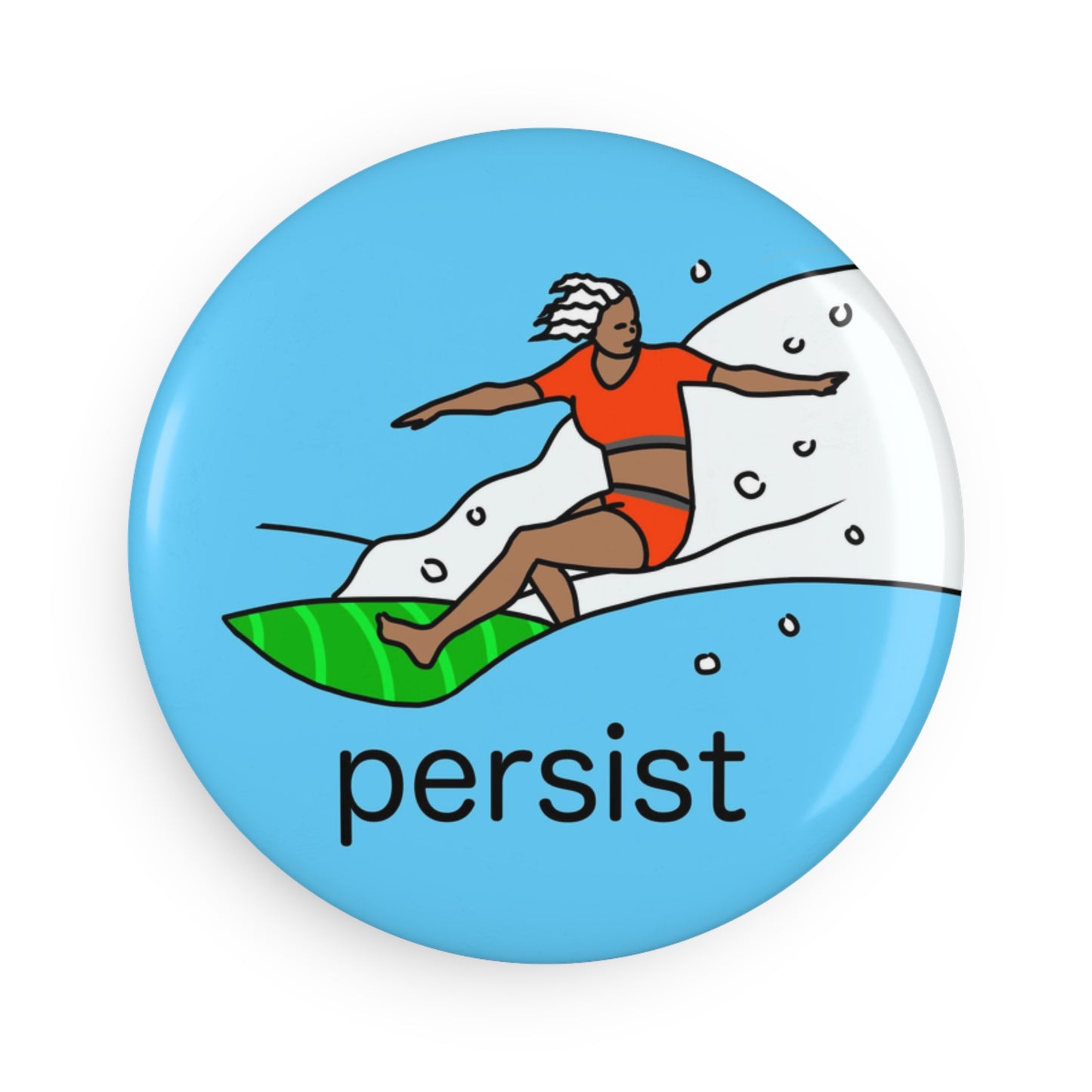 Fridge Magnet, Surfer, Persist