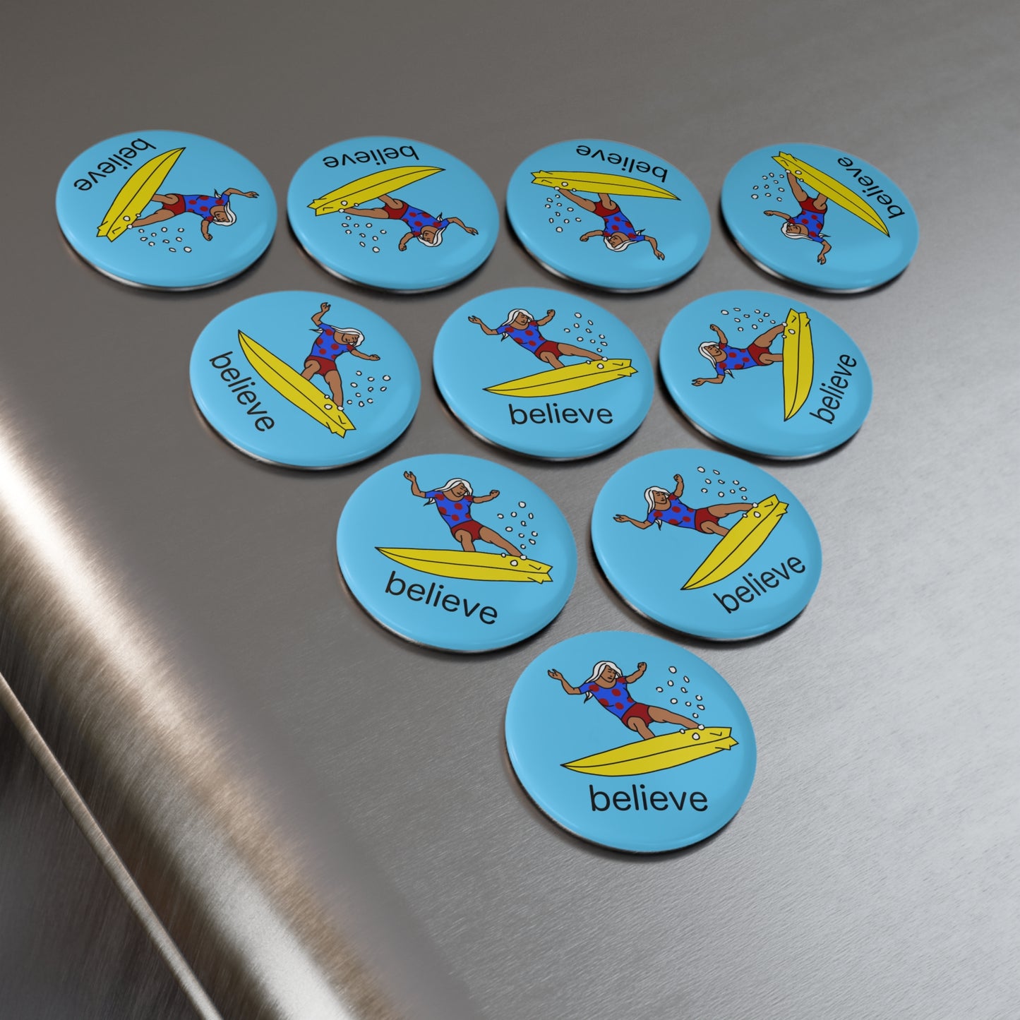 Fridge Magnet, Surfer, Believe