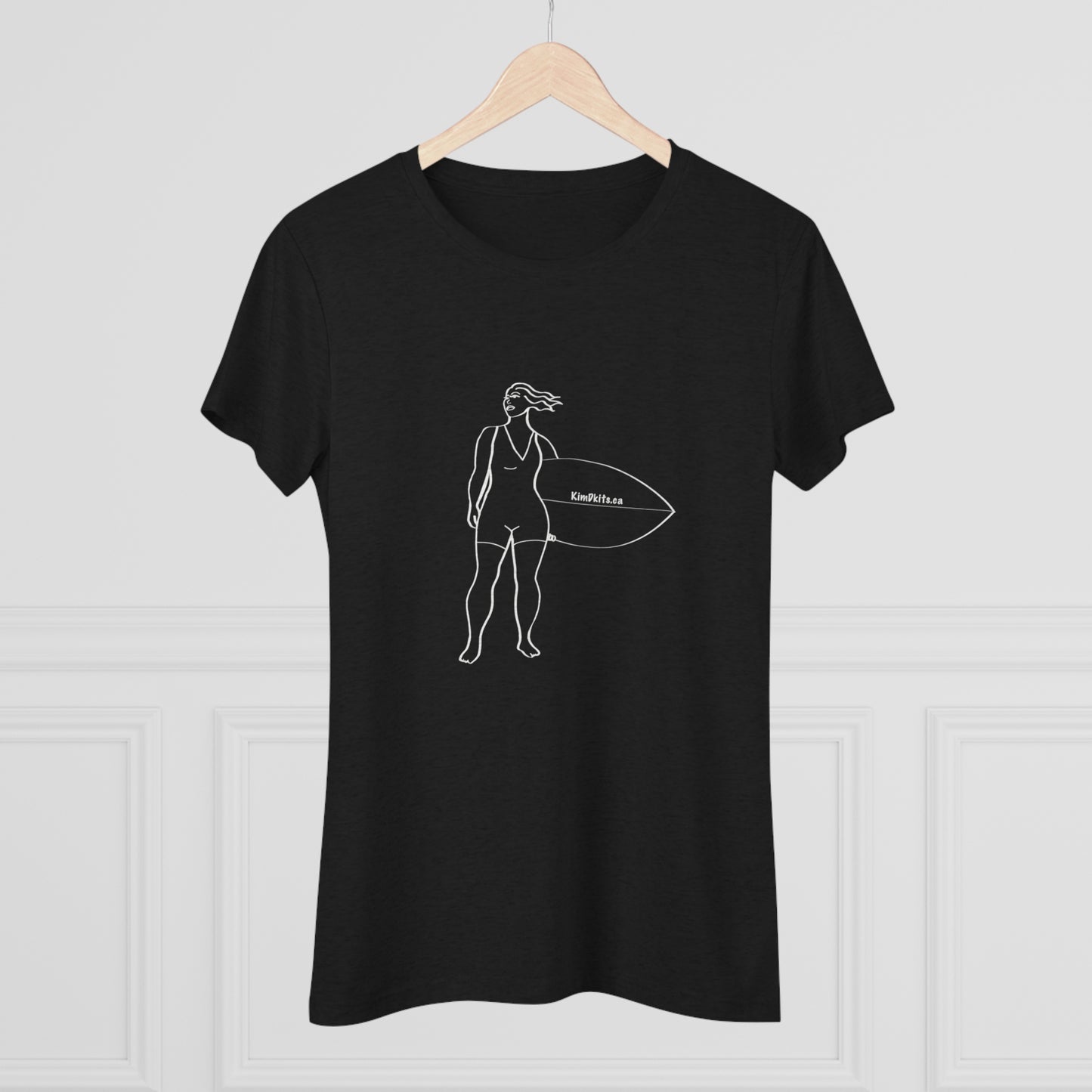 T-shirt Women's, Surfer Outline