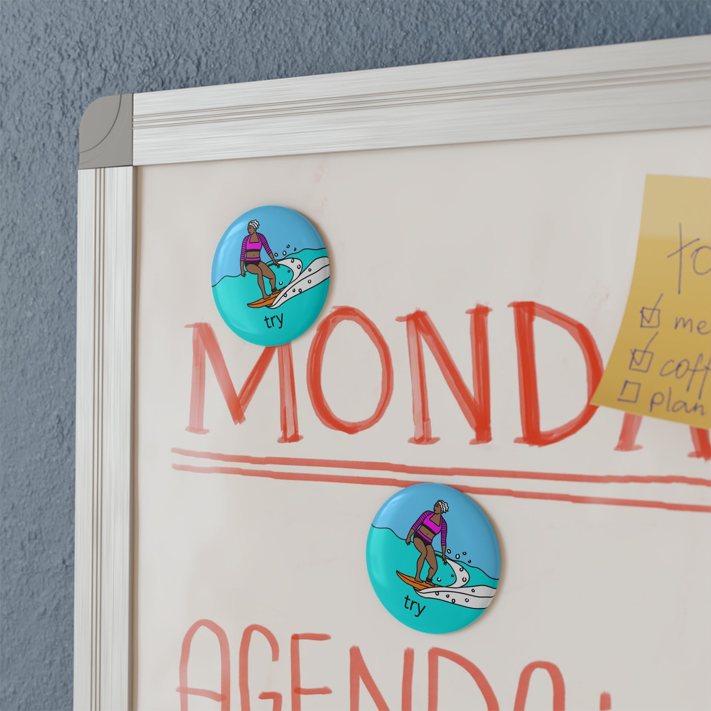 Fridge Magnet, Surfer, Try