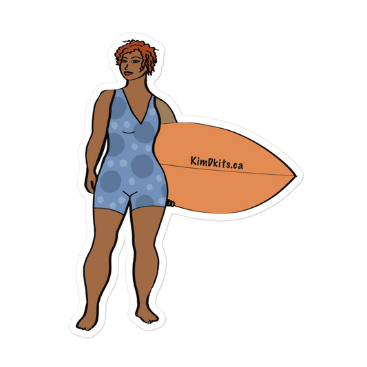 Sticker, Surfer in Polka Dots