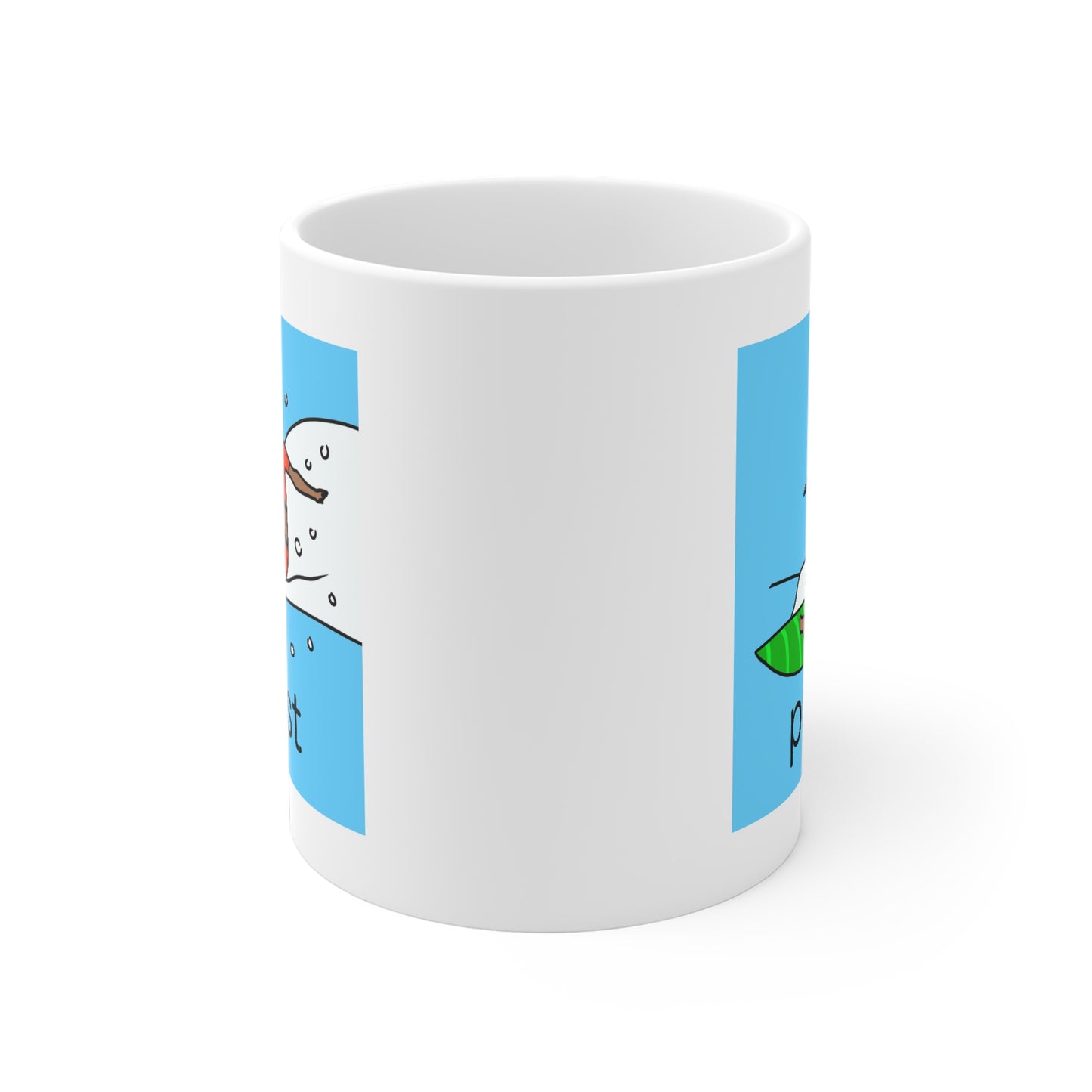 Mug (11oz), Ceramic, Surfer, Persist
