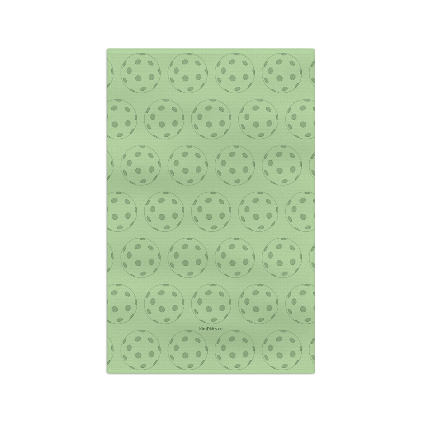 Tea Towel, Microfibre, Pickleball Pattern, Green