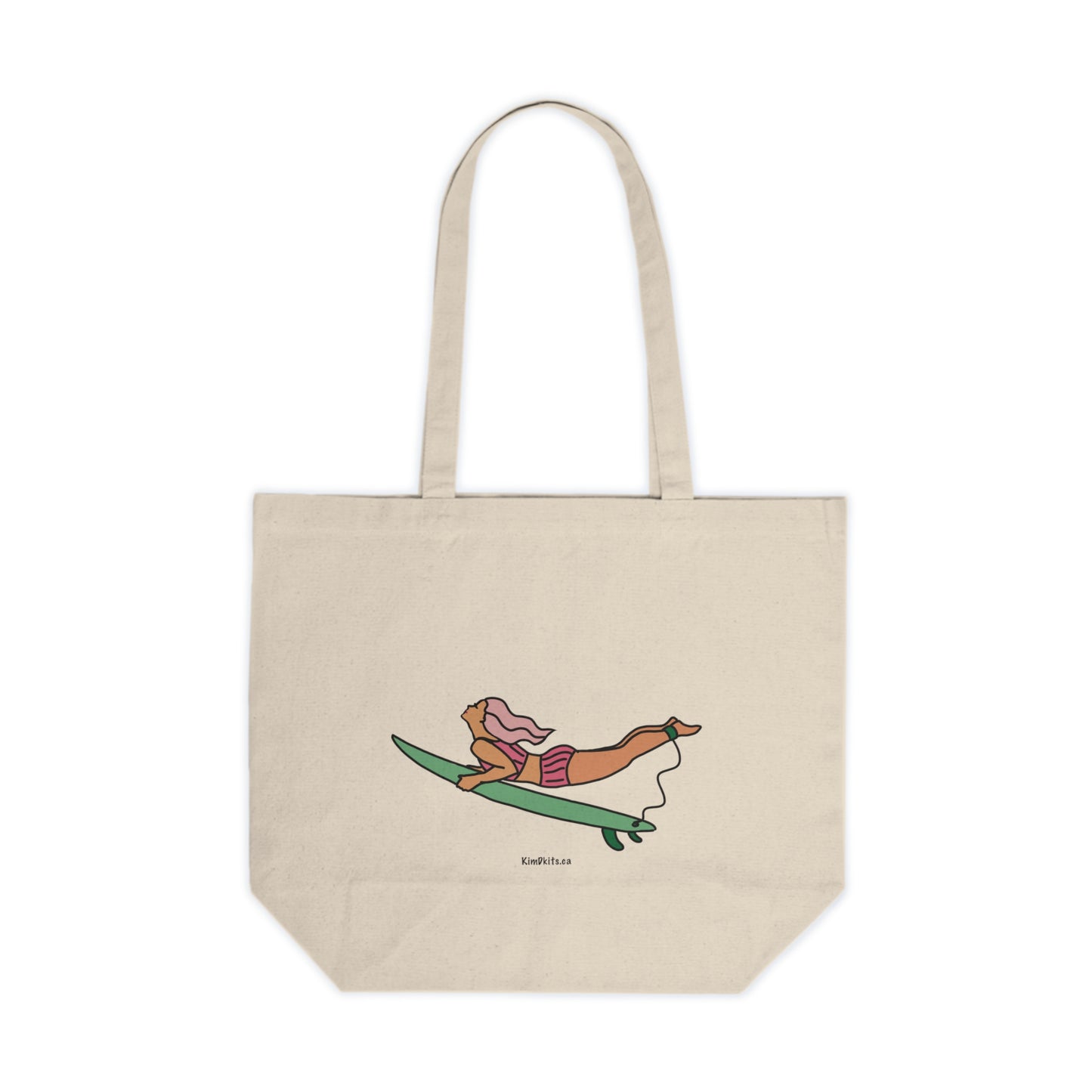 Tote Bag, Duck Diver, Pink Hair