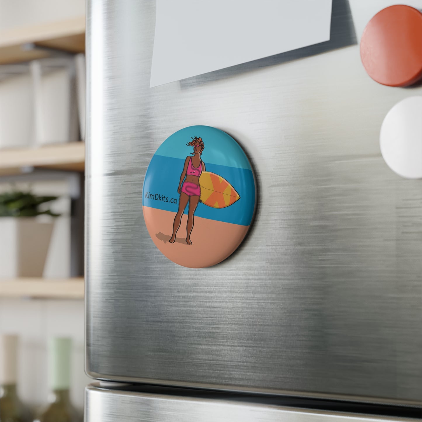 Fridge Magnet, Pink Suit, Anna