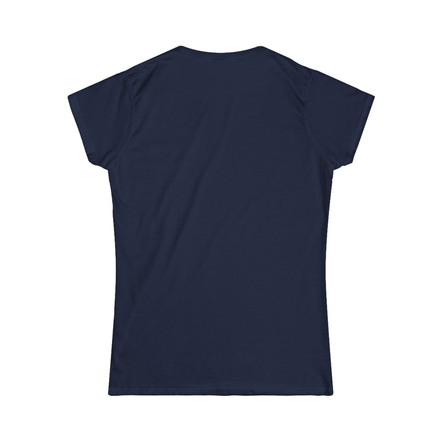 Pickleball Tee, Women's, Cotton, Navy, with Illustration