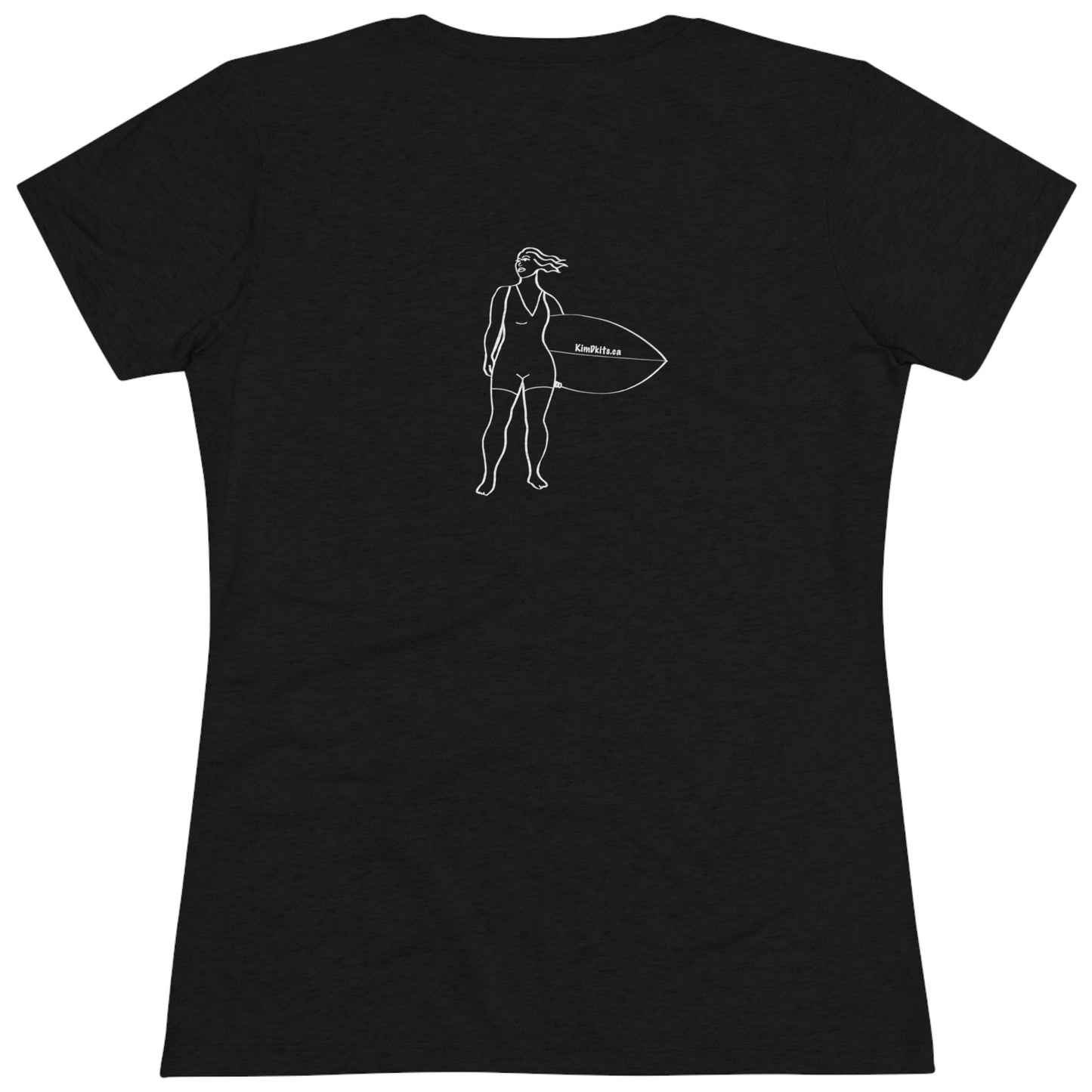 T-shirt Women's, Surfer Outline