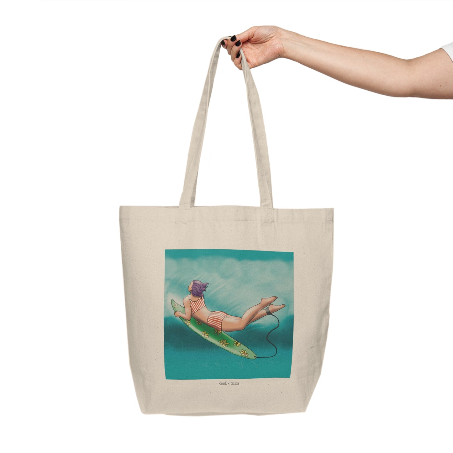 Tote Bag, Striped Suit, Floral Board