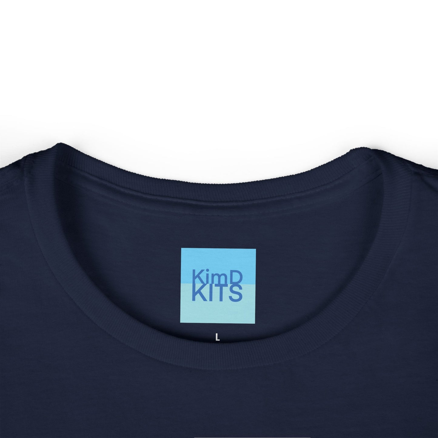 Pickleball Tee, Women's, Cotton, Navy, with Illustration