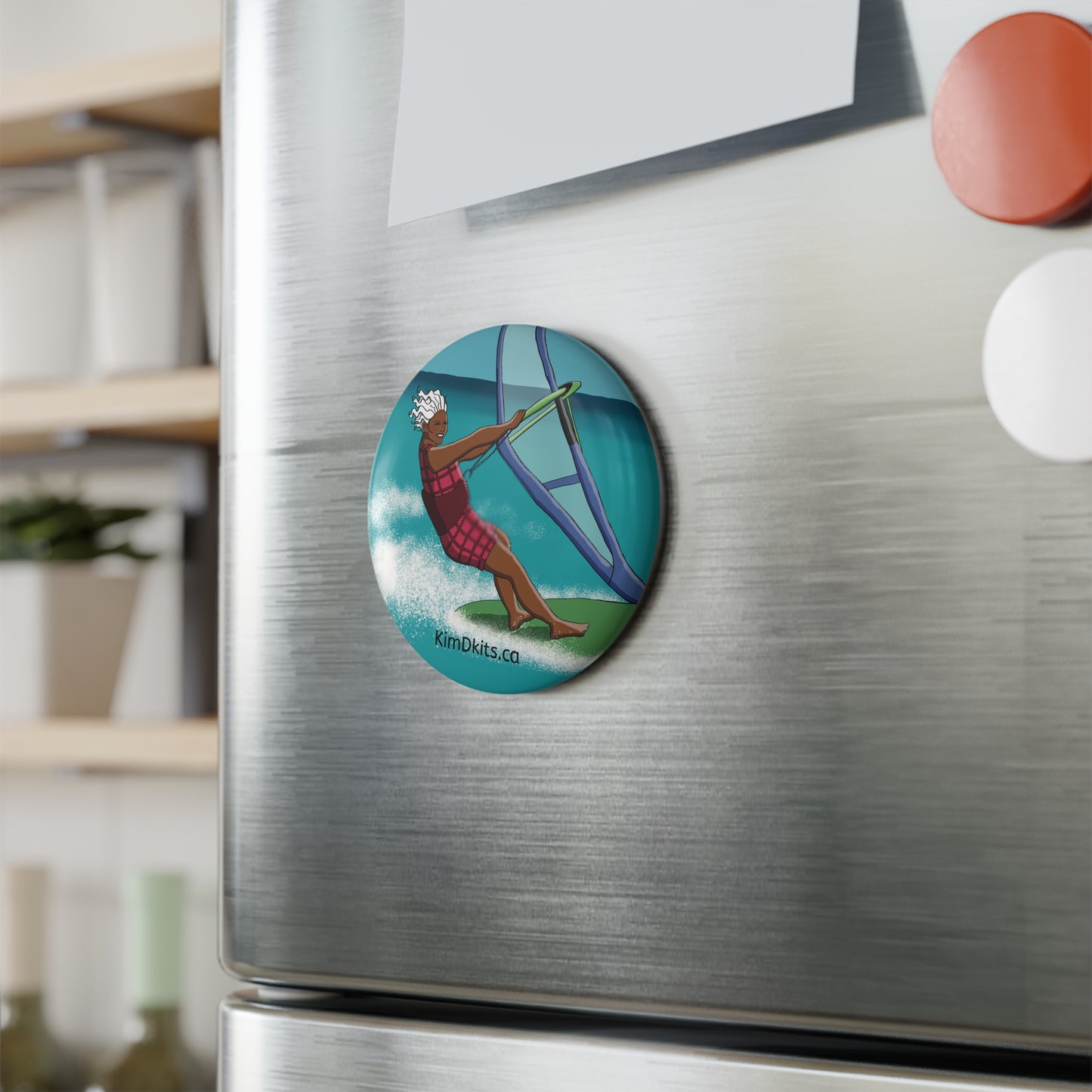 Fridge Magnet, Windsurfer, Vashti