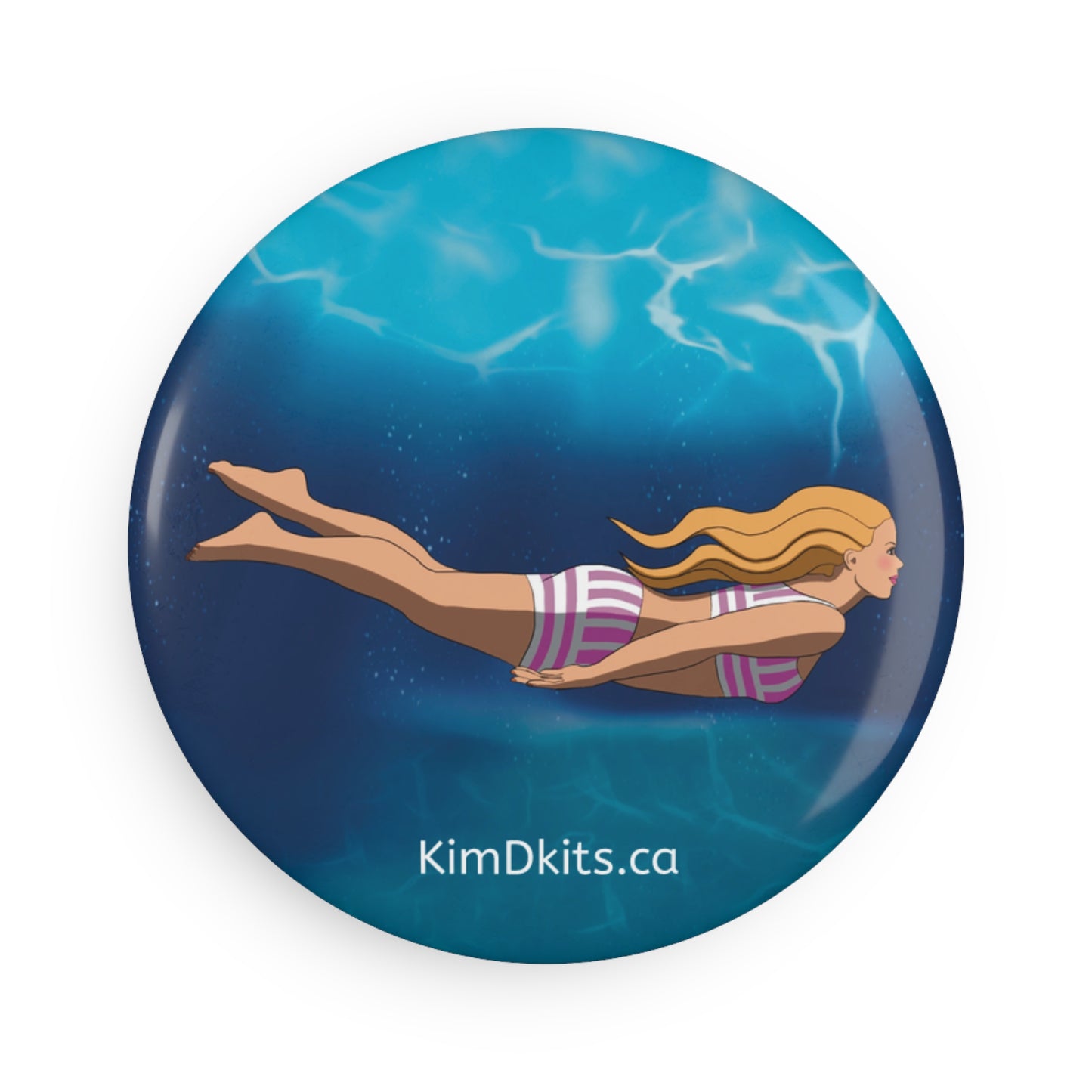 Fridge Magnet - Swimmer in Stripes - Ingrid